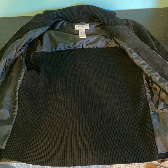 Covington Suede & Sweater Zip Jacket - Large - EUC - Picture 11 of 13